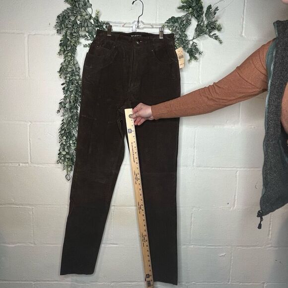 Wilson’s leather | brown nwt leather pants raw hem - Picture 7 of 12